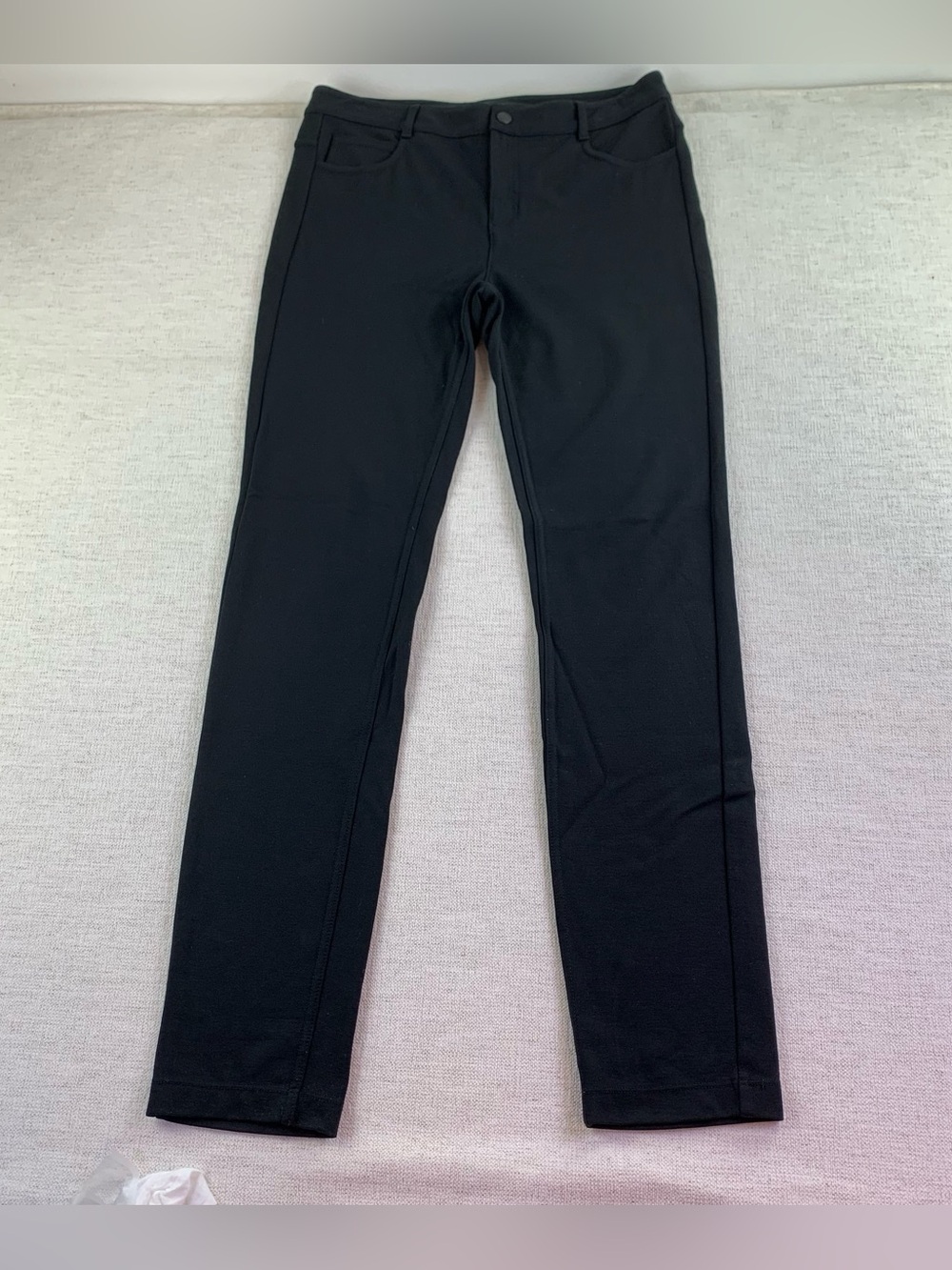 Athleta women's mid rise Ponte Skinny pants stretch size 6 in black